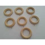 Graber Wood Pole Rings For Up to 1 3/8" (35mm) Drapery Rod