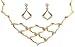 Gift for Her - Gold Plated Earring and Necklace Sets Cubic Zirconiz
