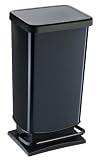 Produkt-Bild: Rotho 7541 Treteimer Paso 40 L, Dekor Carbon