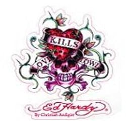 Ed Hardy By Christian Audigier Love Kills Design Cling Bling