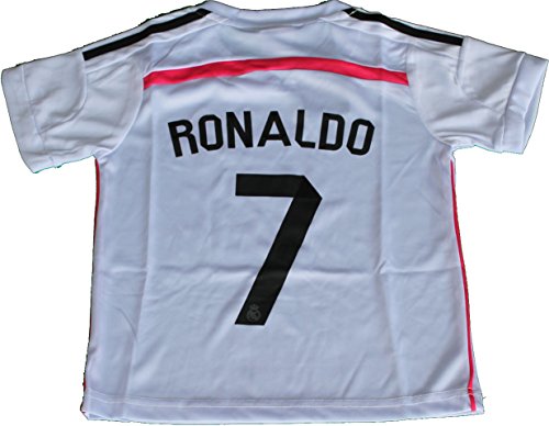 2014/2015 REAL MADRID CF HOME CRISTIANO RONALDO 7 FOOTBALL SOCCER KIDS JERSEY