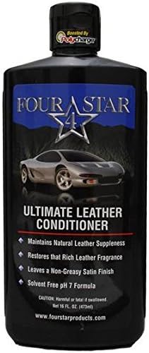Four Star Ultimate Leather Conditioner & Restorer for Cars, Furniture, Clothing, Purses, Shoes, Saddles & More- Leather Conditioner & Restorer Made in The U.S.A. 16 oz.