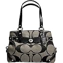 AUTHENTIC COACH SIGNATURE PATENT CARLY CARRYALL (BW/Black)
