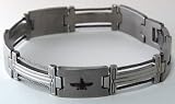 Farvahar Bracelet Stainless Steel Titanium Plated Iranian Symbol Persian Gift Persia Pahlavi