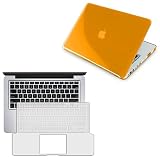 Clear Orange Snap On Case Compatible With 13-inch MacBook® Pro, W/ Free clear keyboard full skin