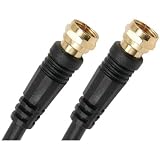 GE 23301 RG6 Coaxial Cable with F Plugs Each End (100 Feet) (Discontinued by Manufacturer)