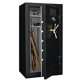 Burglar and Fire Resistant Gun Safe (10 - 20 Gun Capacity) Finish: Black