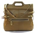 AUTHENTIC COACH BONNIE LEATHER FOLDOVER CONVERTIBLE SHOULDER/BUSINESS TOTE 13380 (Camel/Sand)