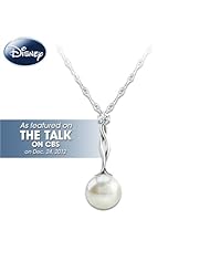 Disney Princess Pearl And Diamond Pendant Necklace by The Bradford Exchange