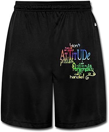 UWS DESIGN Mens I Do't Have A Problem Short Pant Running Pants Black