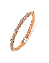 Sterling Silver - Silver Cubic Zirconium Bangle