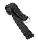 SODIAL(R) Black Yoga Belt / Yoga Strap - 185cm
