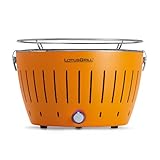 LotusGrill 340 MO rauchfrei Holzkohlegrill, Serie 340, Mandarine orange