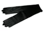 Adult 18" Long Black Over the Elbow Length Lycra Satin Gloves