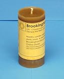 Handmade Dark Buckwheat Beeswax Pillar Candle