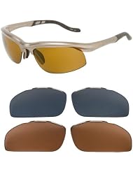 Switch Vision Tenaya Lake Sunglasses - Performance Sun Kit Champagne Amber Mirror Tc Grey... by Switch Vision