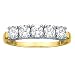 14K Yellow Gold 1/4 ct. Diamond Wedding Band