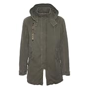 Selected Hommes - Jolly Mens Khaki Hooded Cotton Padded Parka
