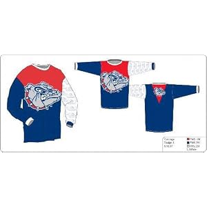 Gonzaga Bulldogs Long Sleeve Mountain Bike Jersey
