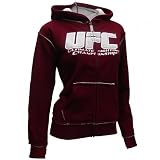 UFC Womens Sherpa Hoodie [Burgundy/Silver]