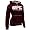 UFC Womens Sherpa Hoodie [Burgundy/Silver], Extra Small