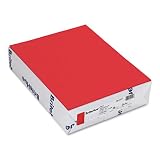 Mohawk - Brite-Hue Color Copy/Laser/Inkjet Paper, Red, 24lb, Letter, 500 Sheets - Pack of 12