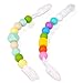 Best Baby Pacifier Clip Bundle - 2 Silicone Pacifier Holders - Fun, Colorful and BPA-Free Pacifier Clips - Unisex Pacifier Holder for Boys or Girls