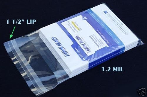 1000 Pieces 5x7" Resealable Reclosable Self Adhesive Cello BOPP Photo Fit Bags 1.2 mil for Display Gift and Retail packaing