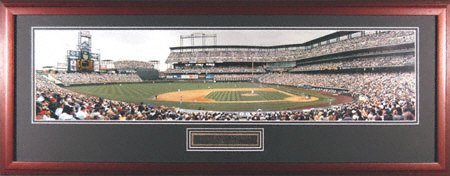 Buy Colorado Rockies Coors Field - Bonds at Bat - Framed Unsigned Panoramic Photograph by Mounted Memories