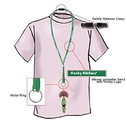 Kooky Lanyard - 19" Green Lanyard