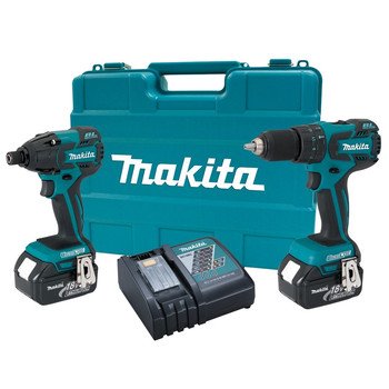 Makita LXT239 18-Volt LXT Lithium-Ion Brushless Cordless 2-Piece Combo Kit W/ 2 Batteries