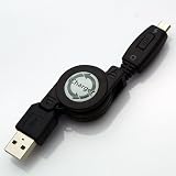 Rix iCharger XPERIA ( SO-01B ) 用 リール式USB通信・充電器 (microUSB)充電・通信切替スイッチ付き(ブラック) RX-XPERIA11