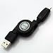 Rix iCharger XPERIA ( SO-01B ) 用 リール式USB通信・充電器 (microUSB)充電・通信切替スイッチ付き(ブラック) RX-XPERIA11