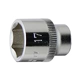 FLAG(フラッグ) 3/8"(9.5mm) ナールドデザインソケット 17mm 永久保証 STRAIGHT/10-38176