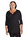 Just My Size Women's Plus Size Split Neck Tunic