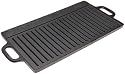 Old Mountain Pre Seasoned 10119 Two Burner Reversible Grill / Griddle, 20 Inch