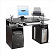 TECHNI MOBILI Atua Wood Computer Workstation in Espresso
