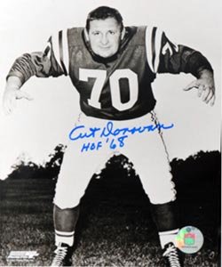 Art Donovan Signed Baltimore Colts 8x10 Photo - HOF 68