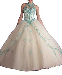 Girls Halter Prom Dress/Quinceanera Dress/Wedding Dress 