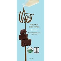 Theo Classic Organic (45% Cacao) Milk Chocolate, 3-Ounce Bars (Pack of 12)