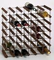 42 Bottle Wine Rack Kit - Dark Stained Oak