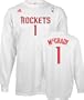 Tracy McGrady adidas Name and Number Long Sleeve Houston Rockets T-Shirt