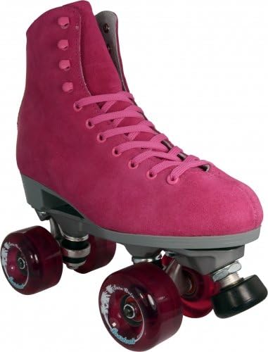 Pink Sure Grip Boardwalk Outdoor Roller Skates with Boardwalk Wheels