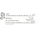 WANDTATTOO f474 Spr�che & Zitate "Geh nicht nur die..." Antoine de Saint-Exup�ry 80x27 cm - braun