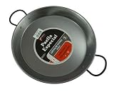 paella pan polished iron for induction hob 30cm  from eatpaella