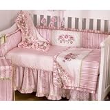 Calista Fitted Sheet - Pink Damask
