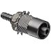 Male Luer Lock to Bulkhead Adapt 1/4-32 Stainless Steel 303 Tube ID 1/8" .145" Barb OD