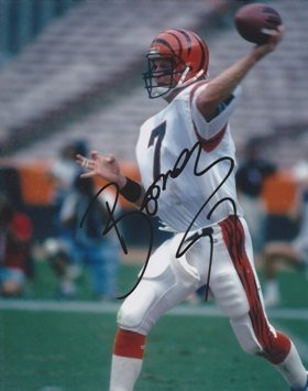 Boomer Esiason Autographed/Hand Signed Cincinnati Bengals 8x10 Photo