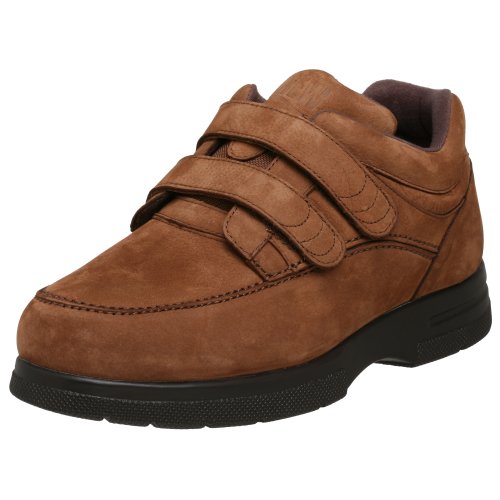 Drew Shoe Men's Traveler Velcro Walking Slip On,Cognac,11 W US