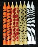 24 pc Safari Wild Animal Print Birthday Cake Candles